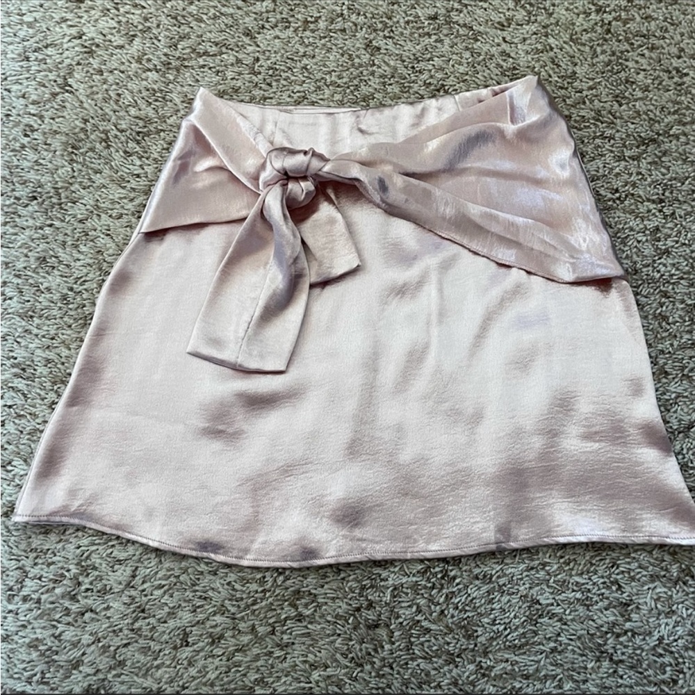 Sugarlips Blush Pink satin silky Mini Skirt XS